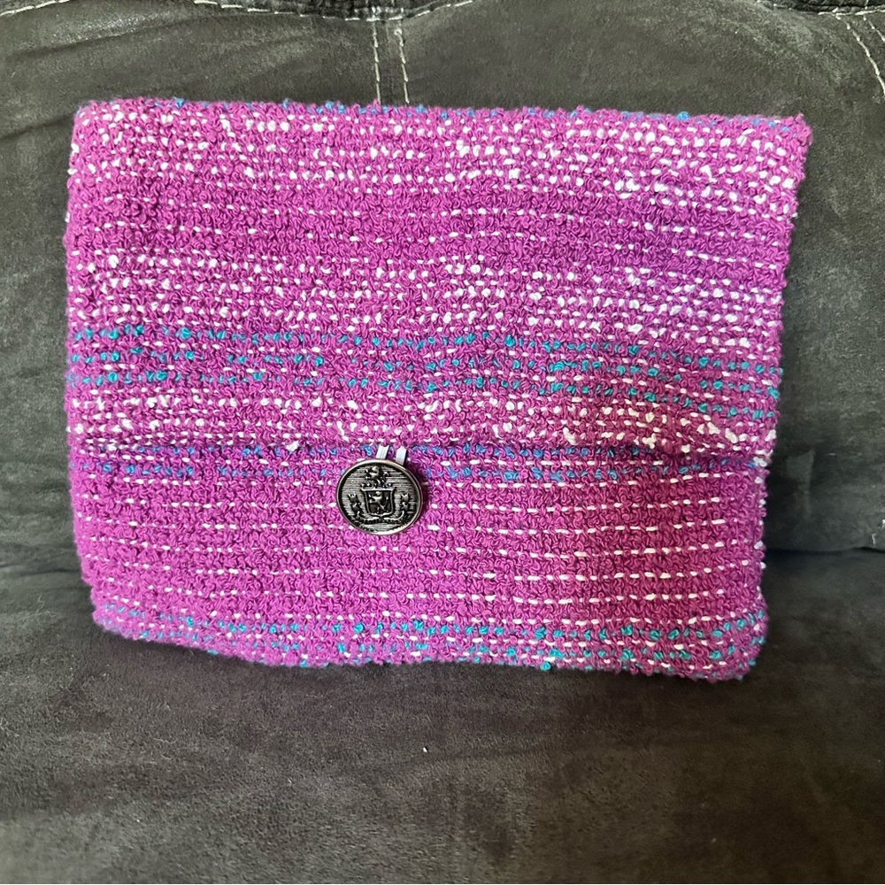Vintage Dionne Frank Handwoven Fabric Clutch Bag